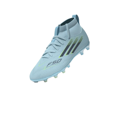 Adidas Kinderfußballschuhe F50 Sparkfusion League FG, halbhohe Fußballschuhe für feste Böden und Kunstrasen mit Sprintplate Fusion - machsport