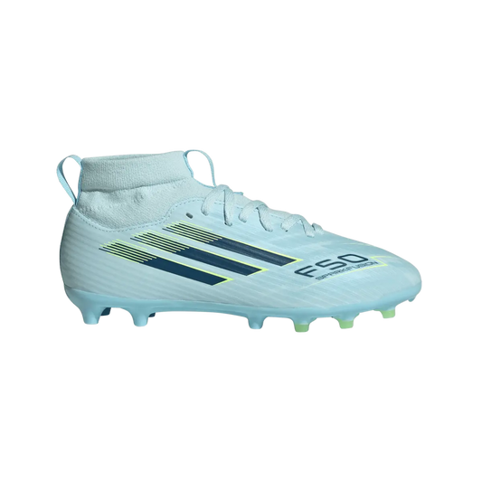 Adidas Kinderfußballschuhe F50 Sparkfusion League FG, halbhohe Fußballschuhe für feste Böden und Kunstrasen mit Sprintplate Fusion