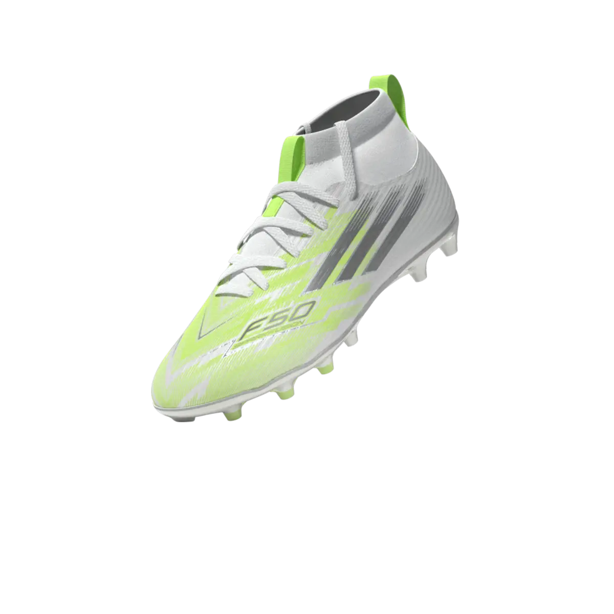 Adidas Kinderfußballschuhe F50 Sparkfusion League FG, halbhohe Fußballschuhe für feste Böden und Kunstrasen mit Sprintplate Fusion - machsport – Bild 