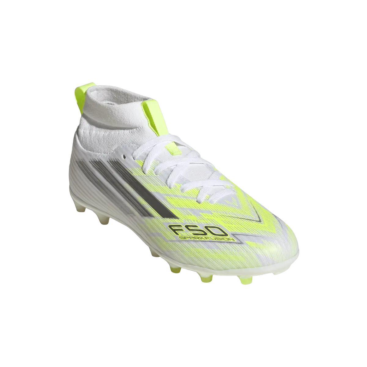 Adidas Kinderfußballschuhe F50 Sparkfusion League FG, halbhohe Fußballschuhe für feste Böden und Kunstrasen mit Sprintplate Fusion - machsport – Bild 