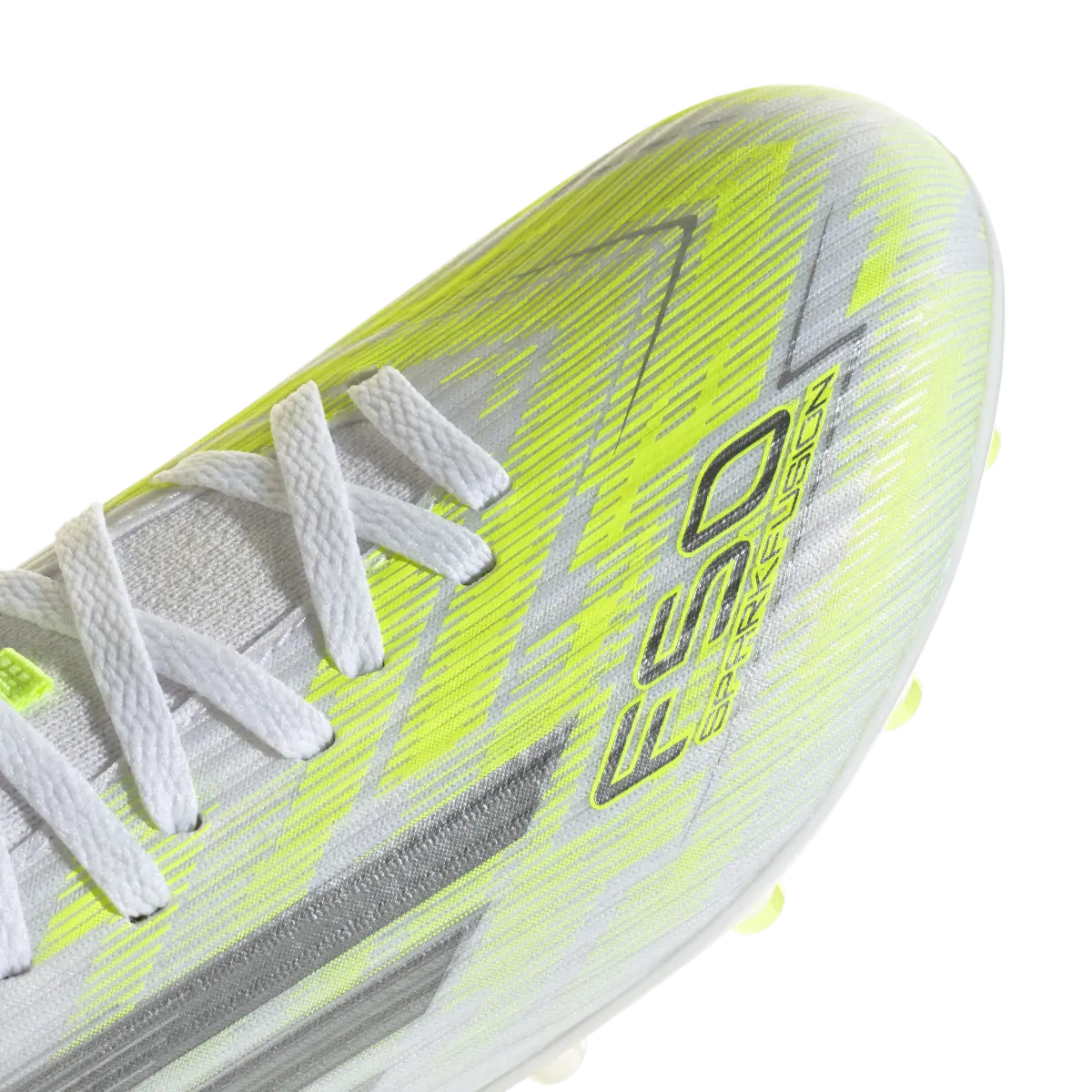 Adidas Kinderfußballschuhe F50 Sparkfusion League FG, halbhohe Fußballschuhe für feste Böden und Kunstrasen mit Sprintplate Fusion - machsport – Bild 
