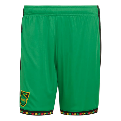 Jamaika Herrenfußballhose Homeshort 2026, Bob Marley, Heimshorts mit Climacool für Spiel und Fanmomente - machsport