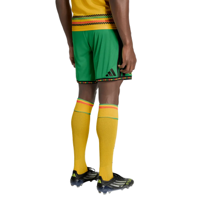 Jamaika Herrenfußballhose Homeshort 2026, Bob Marley, Heimshorts mit Climacool für Spiel und Fanmomente - machsport