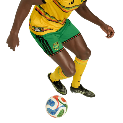 Jamaika Herrenfußballhose Homeshort 2026, Bob Marley, Heimshorts mit Climacool für Spiel und Fanmomente - machsport