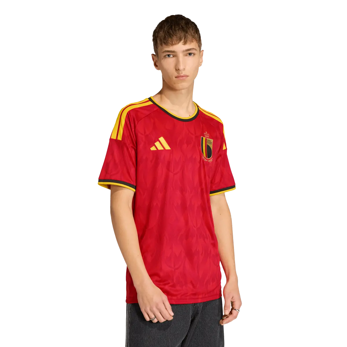 Belgien Herrenfußballshirt Home 2026, Heimtrikot mit Climacool für Spiel, Training und Fanmomente - machsport – Bild 