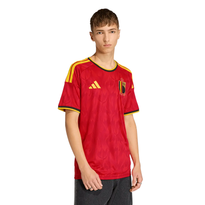 Belgien Herrenfußballshirt Home 2026, Heimtrikot mit Climacool für Spiel, Training und Fanmomente - machsport