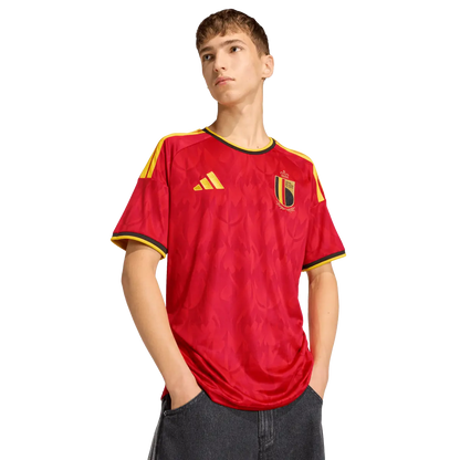 Belgien Herrenfußballshirt Home 2026, Heimtrikot mit Climacool für Spiel, Training und Fanmomente - machsport