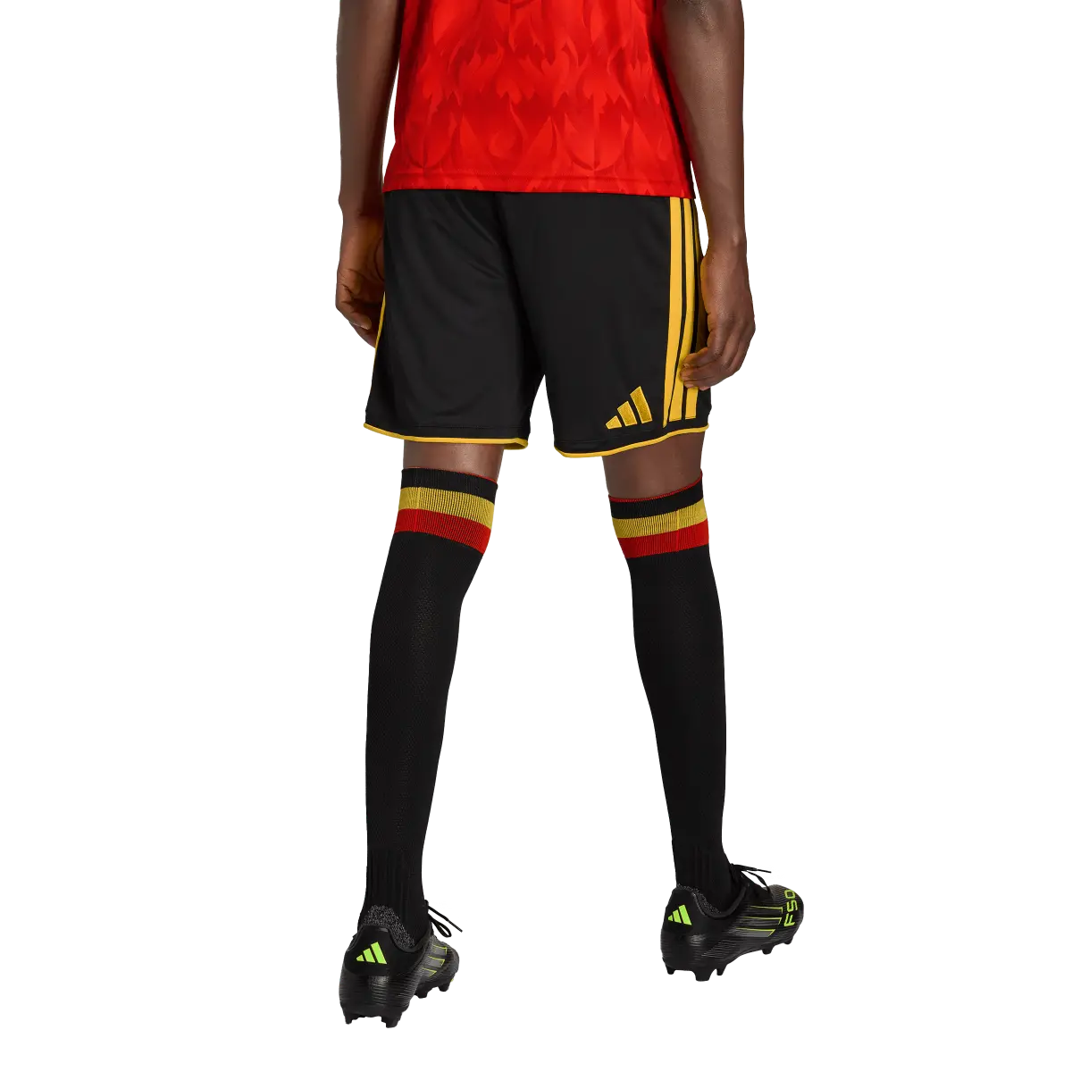Belgien Herrenfußballshort Home 2026, Heimshorts mit Climacool für Spiel, Training und Fanmomente - machsport