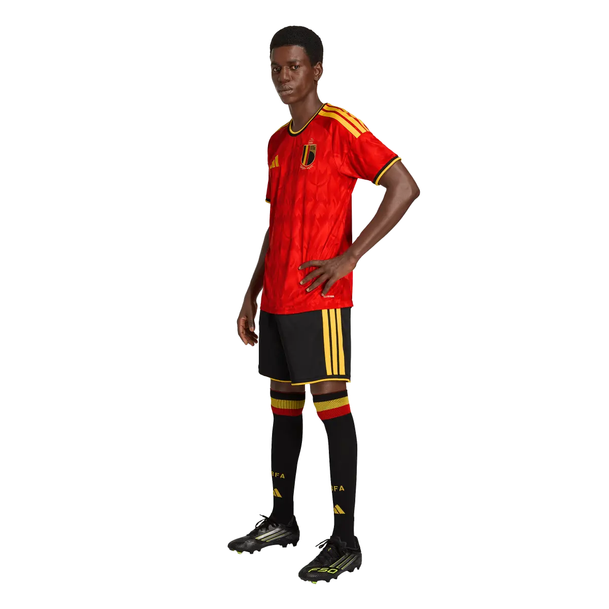 Belgien Herrenfußballshort Home 2026, Heimshorts mit Climacool für Spiel, Training und Fanmomente - machsport