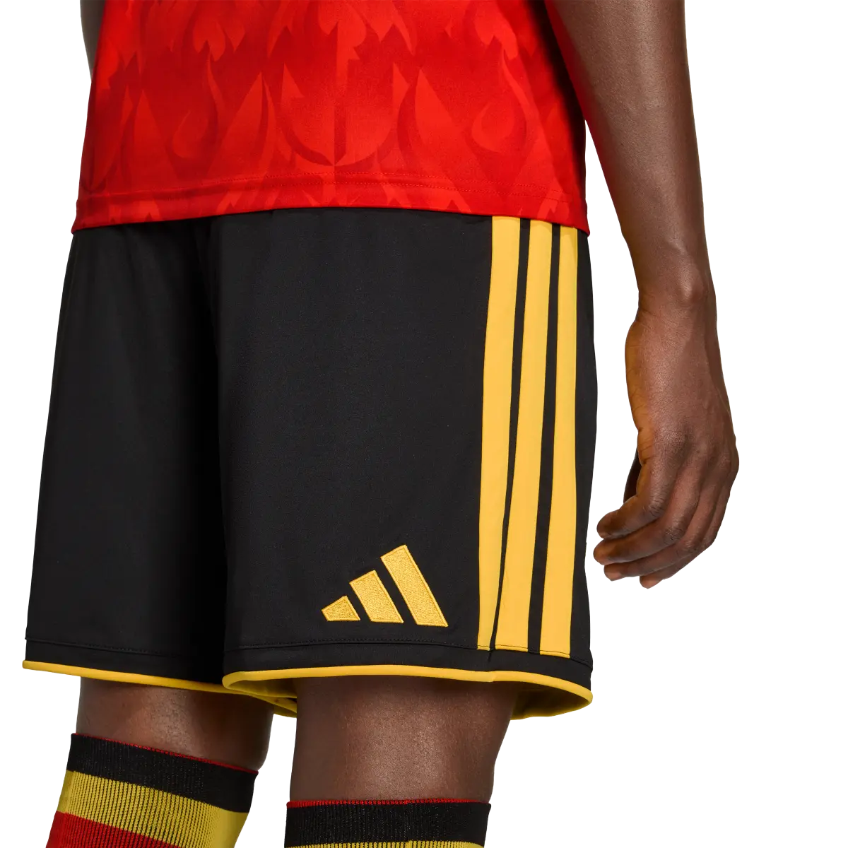 Belgien Herrenfußballshort Home 2026, Heimshorts mit Climacool für Spiel, Training und Fanmomente - machsport – Bild 