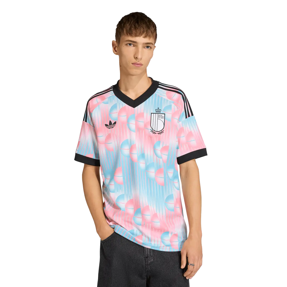 Belgien Herrenfußballshirt Away 2026, Auswärtstrikot mit Climacool für Spiel, Training und Fanmomente - machsport – Bild 