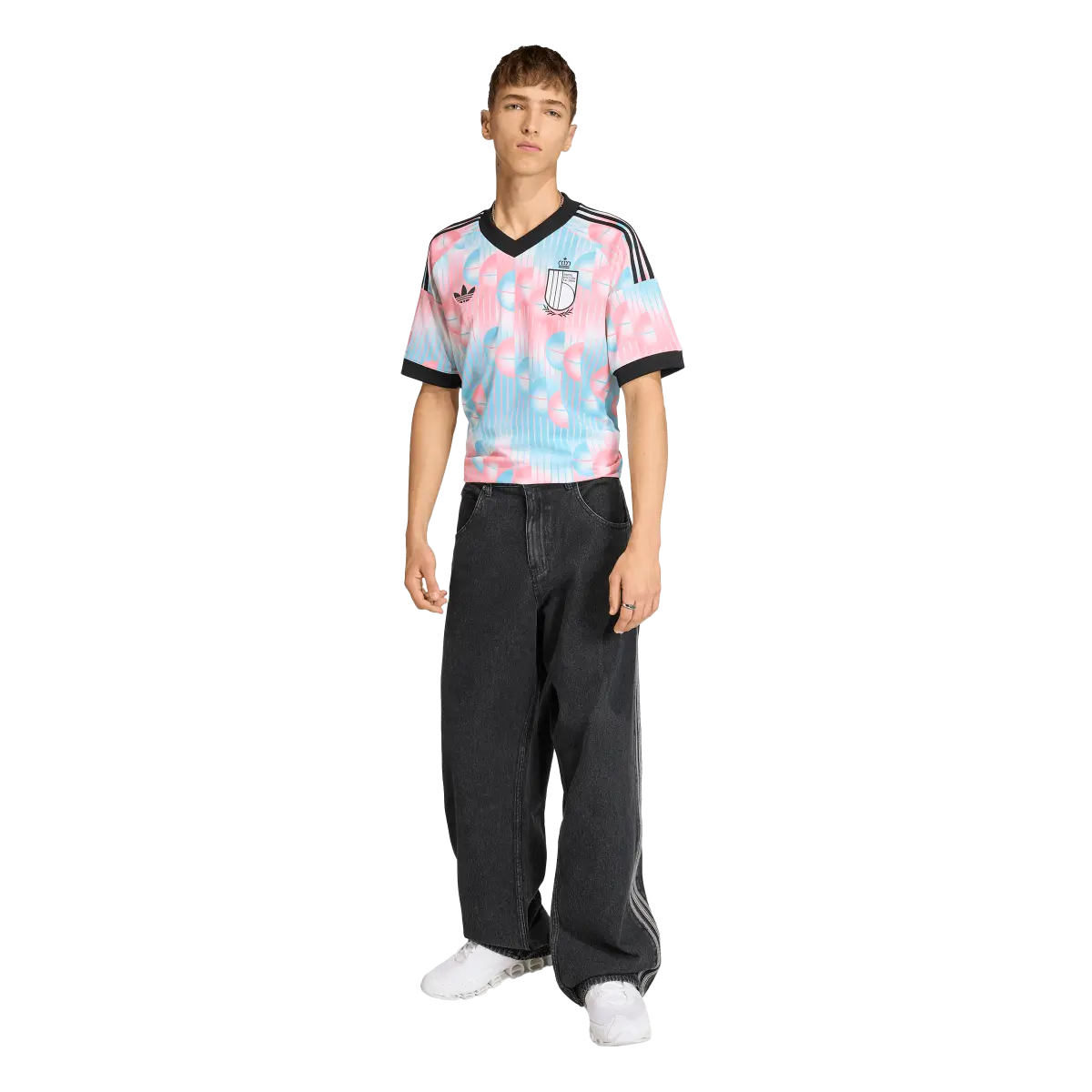 Belgien Herrenfußballshirt Away 2026, Auswärtstrikot mit Climacool für Spiel, Training und Fanmomente - machsport