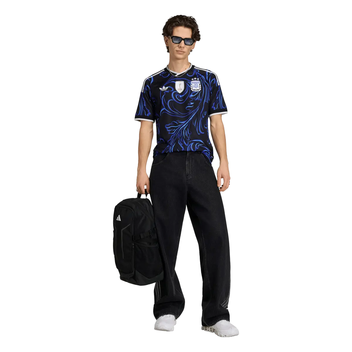 Argentinien Herrenfußballshirt Away 2026, Auswärtstrikot mit Climacool für Spiel, Training und Fanmomente - machsport