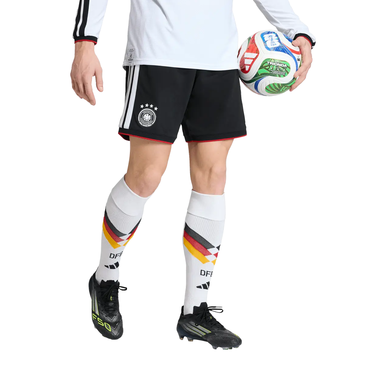 DFB Herrenfußballshort Home 2026, Heimshorts mit Climacool für Spiel, Training und Fan Einsatz - machsport