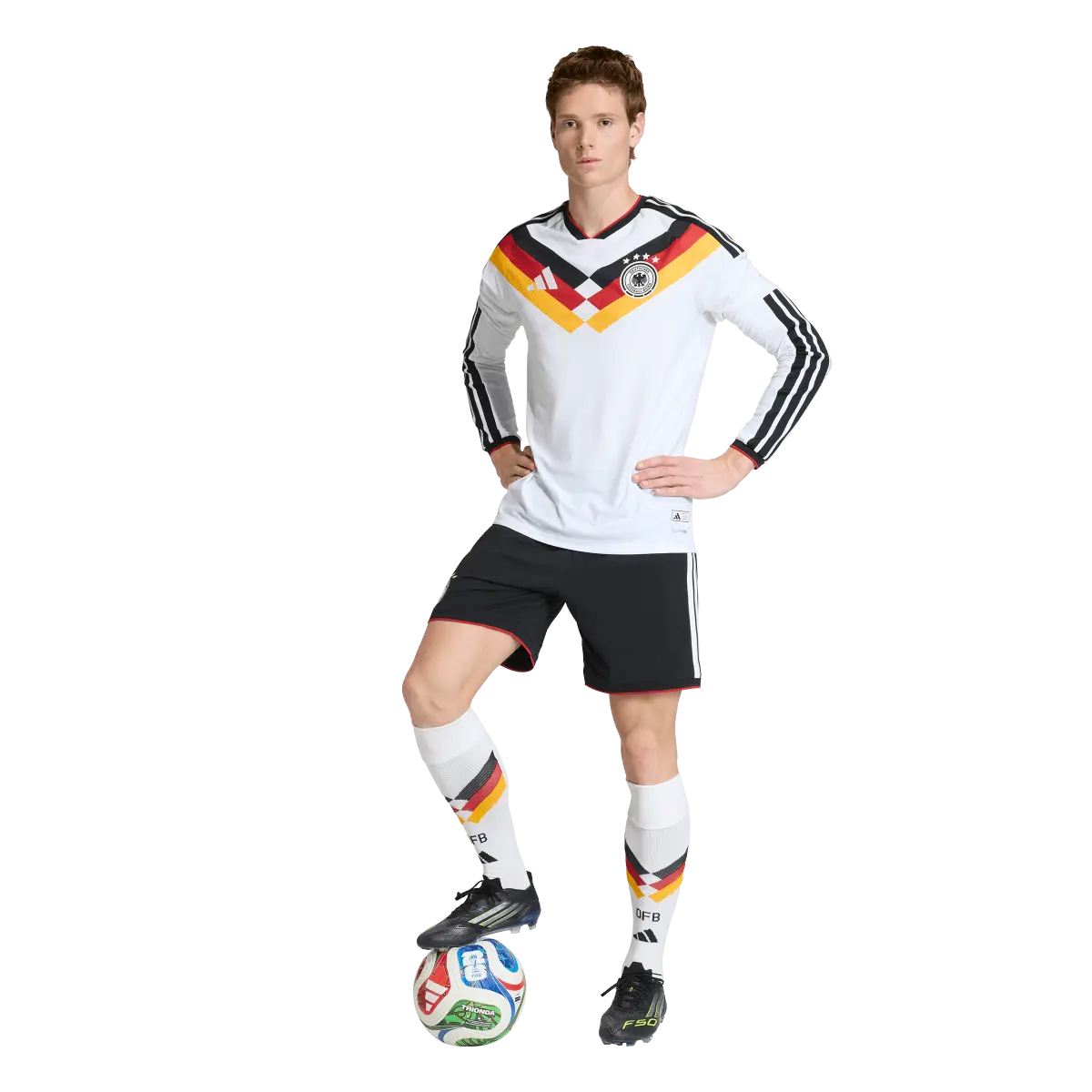 DFB Herrenfußballshort Home 2026, Heimshorts mit Climacool für Spiel, Training und Fan Einsatz - machsport – Bild 