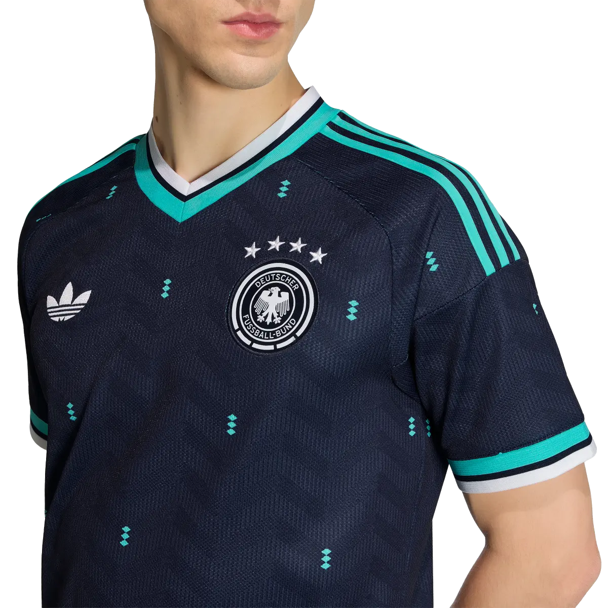 Deutschland Herrenfußballshirt Away Trikot, Auswärtstrikot mit Climacool für Spiel, Training und Fan Einsatz - machsport – Bild 
