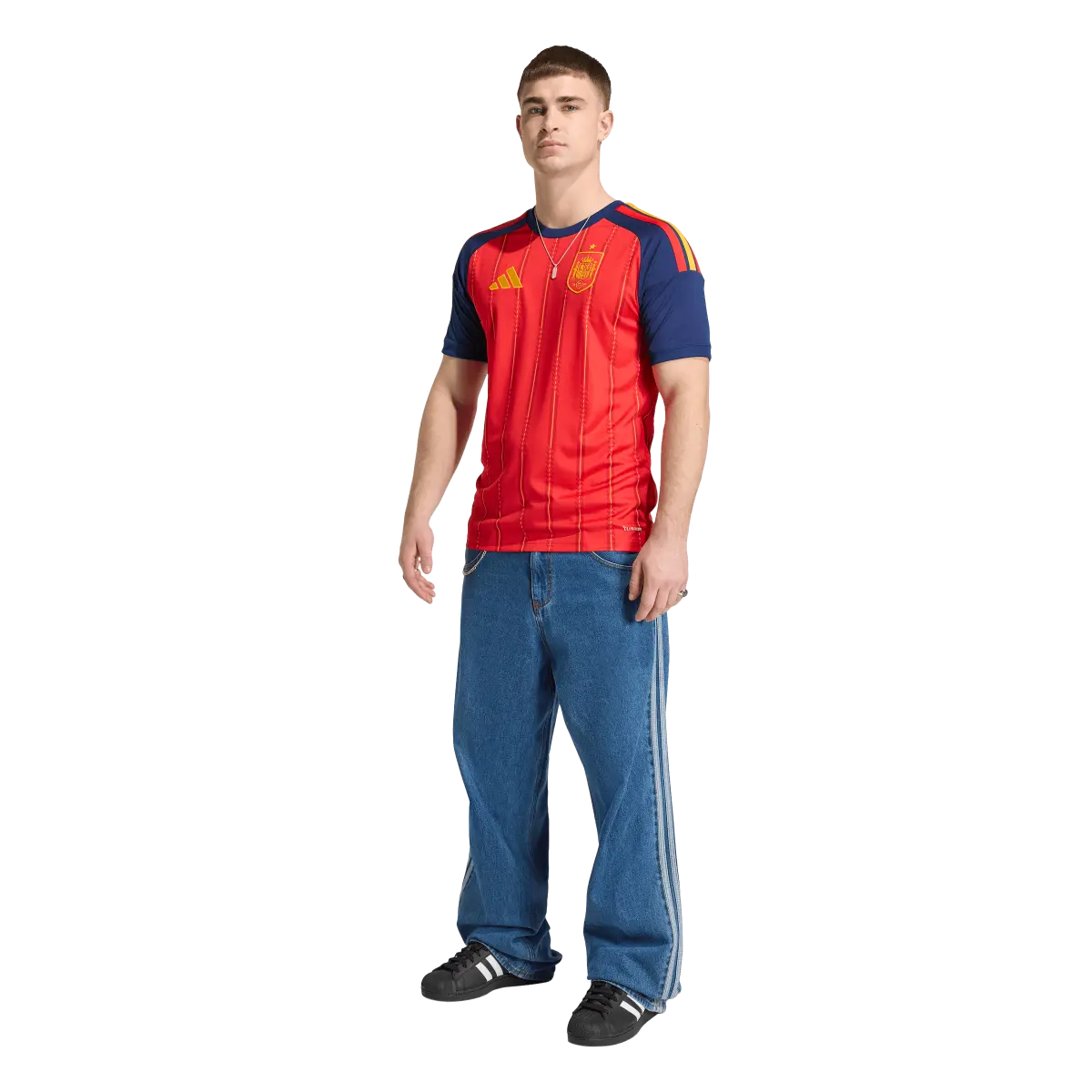Spanien Herrenfußballshirt Home Jersey 2026, Heimtrikot mit Climacool für Spiel, Training und Fan Einsatz - machsport – Bild 