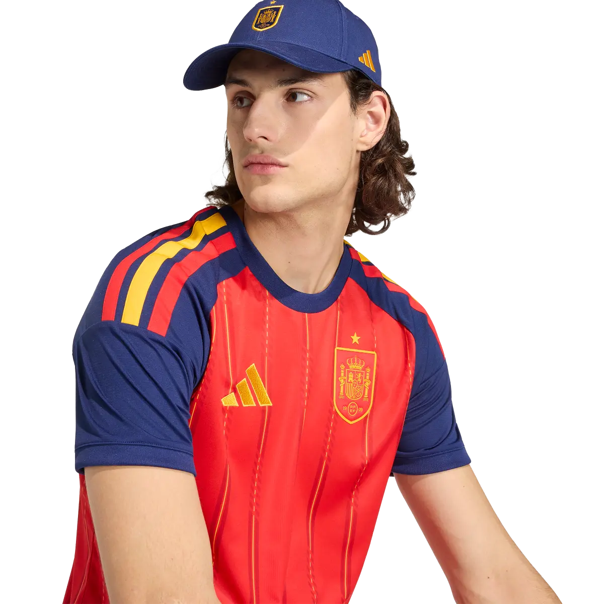 Spanien Herrenfußballshirt Home Jersey 2026, Heimtrikot mit Climacool für Spiel, Training und Fan Einsatz - machsport