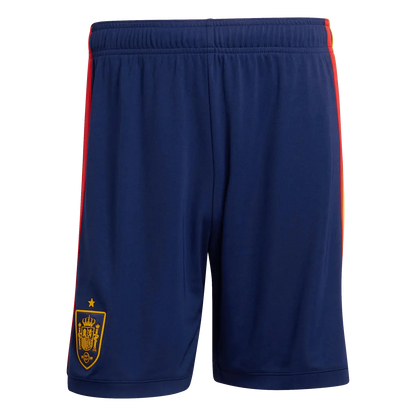 Spanien Herrenfußballshort Home 2026, Heimshorts mit Climacool für Spiel, Training und Fan Einsatz - machsport
