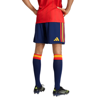 Spanien Herrenfußballshort Home 2026, Heimshorts mit Climacool für Spiel, Training und Fan Einsatz - machsport