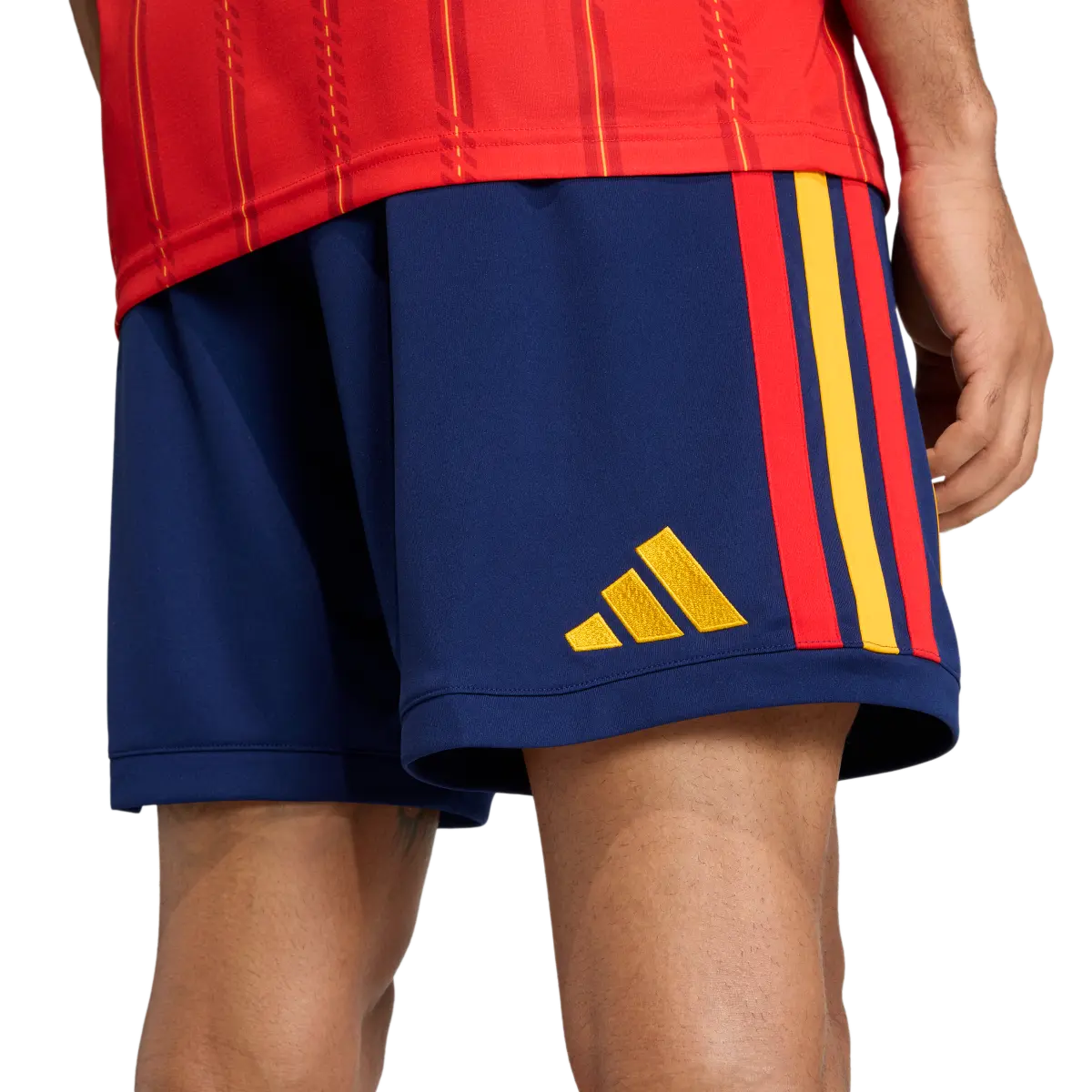 Spanien Herrenfußballshort Home 2026, Heimshorts mit Climacool für Spiel, Training und Fan Einsatz - machsport – Bild 