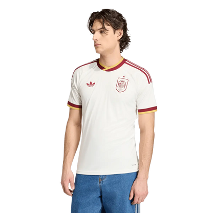 Spanien Herrenfußballshirt Away Jersey, Auswärtstrikot mit Climacool für Spiel, Training und Fan Einsatz - machsport