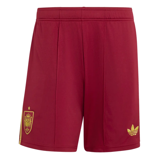 Spanien Herrenfußballshort Away 2026, Auswärtsshorts mit Climacool für Spiel, Training und Fan Einsatz – Tecobu / S