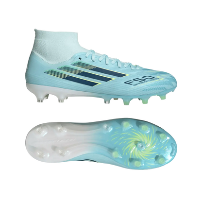 Adidas Fußballschuhe F50 Sparkfusion Pro, Mid Cut Fußballschuhe für feste Böden und Kunstrasen mit Primeknit Schaft - machsport