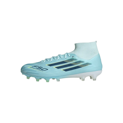 Adidas Fußballschuhe F50 Sparkfusion Pro, Mid Cut Fußballschuhe für feste Böden und Kunstrasen mit Primeknit Schaft - machsport