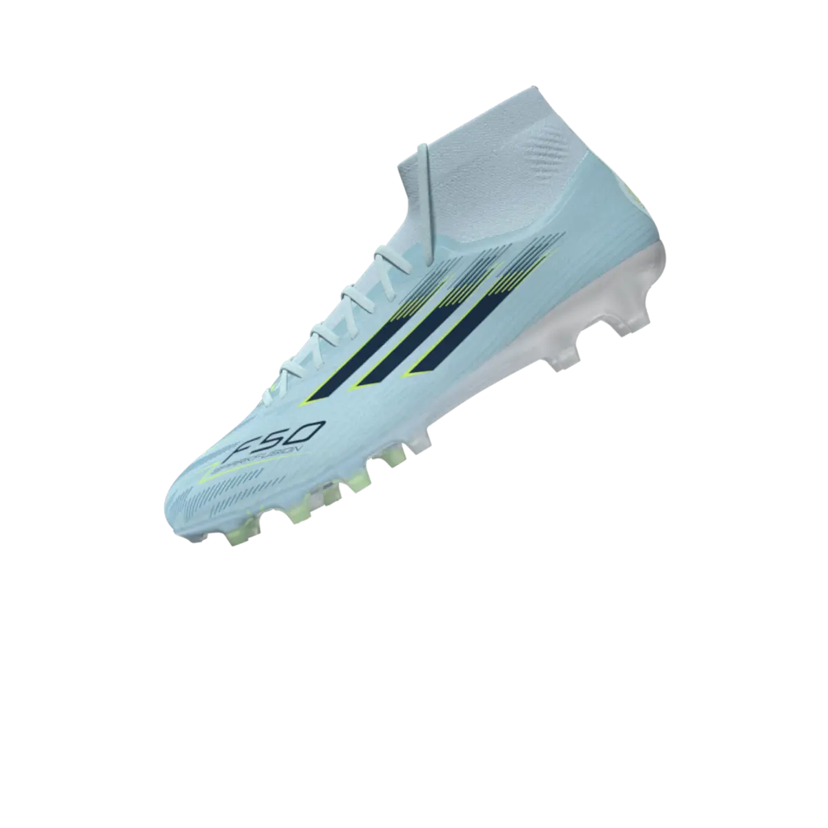 Adidas Fußballschuhe F50 Sparkfusion Pro, Mid Cut Fußballschuhe für feste Böden und Kunstrasen mit Primeknit Schaft - machsport – Bild 