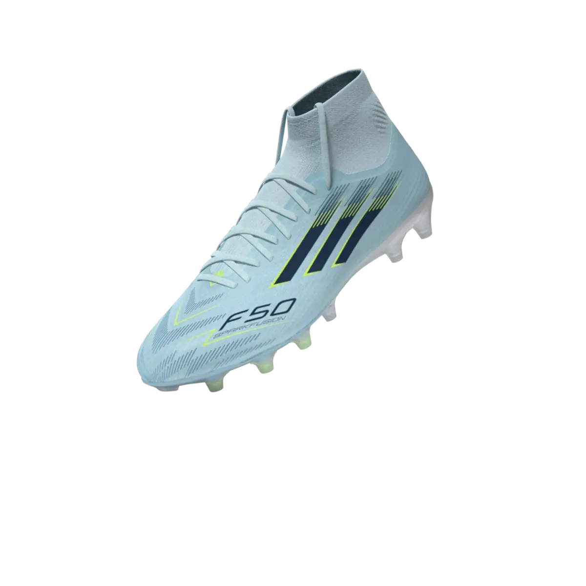 Adidas Fußballschuhe F50 Sparkfusion Pro, Mid Cut Fußballschuhe für feste Böden und Kunstrasen mit Primeknit Schaft - machsport – Bild 