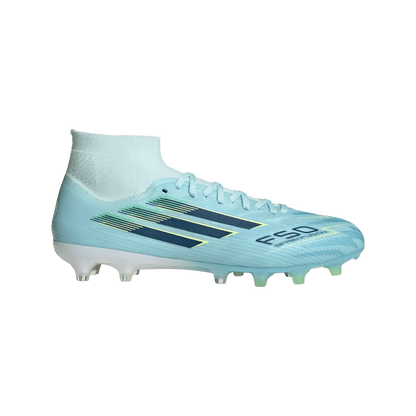 Adidas Fußballschuhe F50 Sparkfusion Pro, Mid Cut Fußballschuhe für feste Böden und Kunstrasen mit Primeknit Schaft - machsport