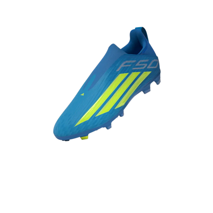 Adidas Kinderfußballschuhe F50 League LL FG/MG, schnürlose Fußballschuhe für feste Böden und Kunstrasen mit Sprintplate 360 - machsport