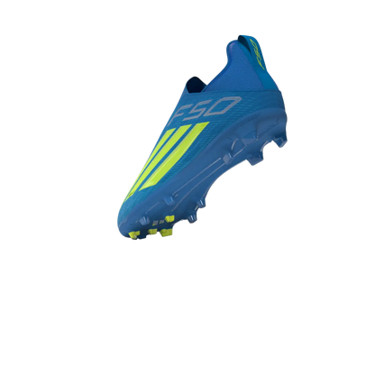 Adidas Kinderfußballschuhe F50 League LL FG/MG, schnürlose Fußballschuhe für feste Böden und Kunstrasen mit Sprintplate 360 - machsport
