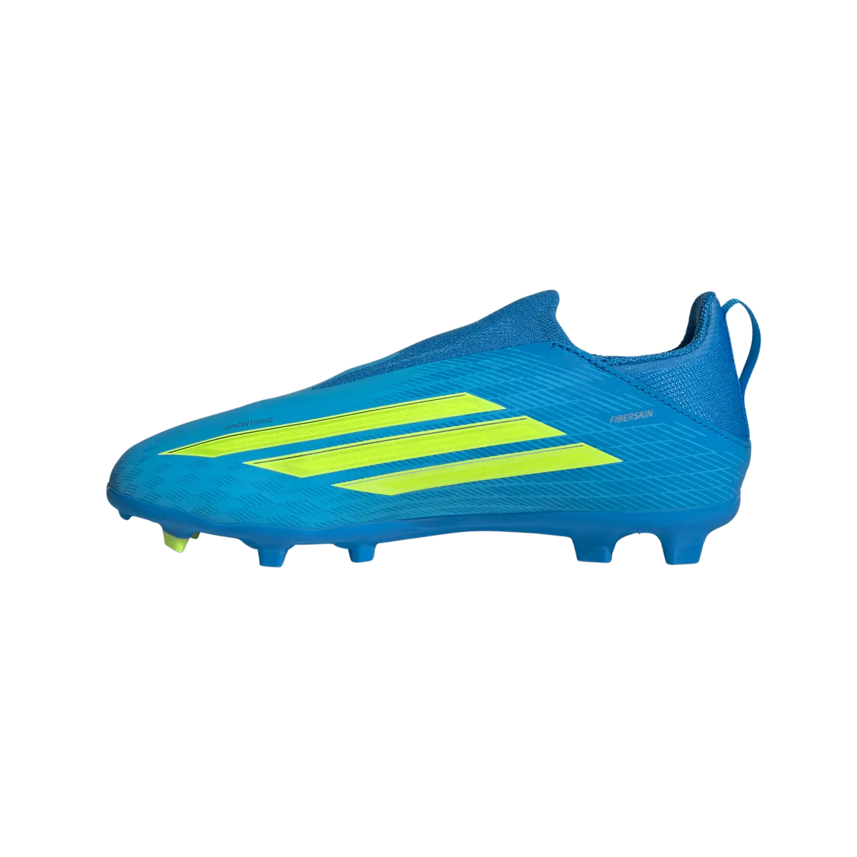 Adidas Kinderfußballschuhe F50 League LL FG/MG, schnürlose Fußballschuhe für feste Böden und Kunstrasen mit Sprintplate 360 - machsport