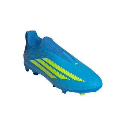 Adidas Kinderfußballschuhe F50 League LL FG/MG, schnürlose Fußballschuhe für feste Böden und Kunstrasen mit Sprintplate 360 - machsport