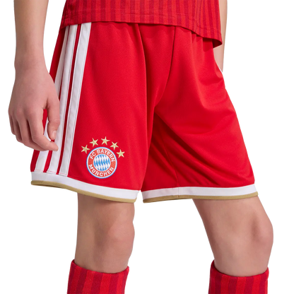 FC Bayern München Kinderfußballhose Home 26/27, Heimshorts mit Climacool für junge Fans - machsport