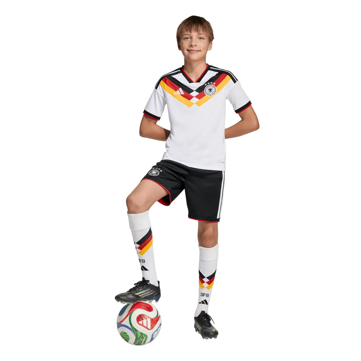 DFB Kinderfußballshirt Home Jersey 2026, Heimtrikot mit Climacool für Training, Spiel und Fan Einsatz - machsport – Bild 
