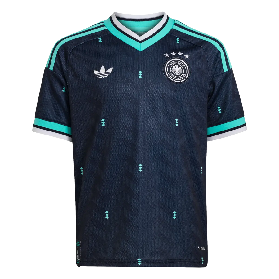 Deutschland Kinderfußballshirt Away Jersey Kids, Kinder Auswärtstrikot mit Climacool für Spiel, Training und Fan Einsatz - machsport