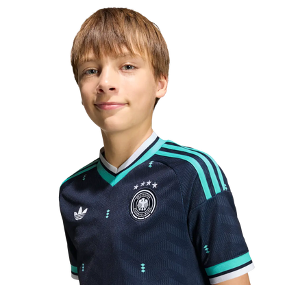 Deutschland Kinderfußballshirt Away Jersey Kids, Kinder Auswärtstrikot mit Climacool für Spiel, Training und Fan Einsatz - machsport