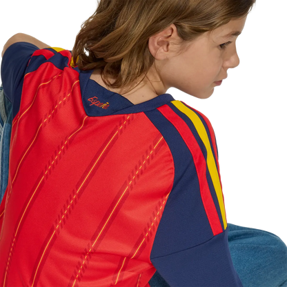 Spanien Kinderfußballshirt Home Jersey 2026, Kinder Heimtrikot mit Climacool für Spiel, Training und Fan Einsatz - machsport