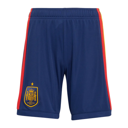 Spanien Kinderfußballshort Home Shorts, Heimshorts mit Climacool für Spiel, Training und Fan Einsatz - machsport