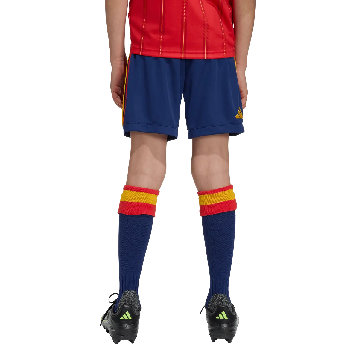 Spanien Kinderfußballshort Home Shorts, Heimshorts mit Climacool für Spiel, Training und Fan Einsatz - machsport – Bild 