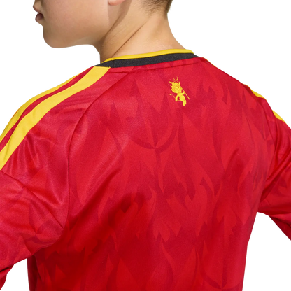Belgien Kinderfußballshirt Home 2026, Heimtrikot mit Climacool für Training, Spiel und Fanmomente - machsport