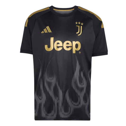 Juventus Turin Herrenfußballshirt Ausweichtrikot 26/27 – schwarz / S
