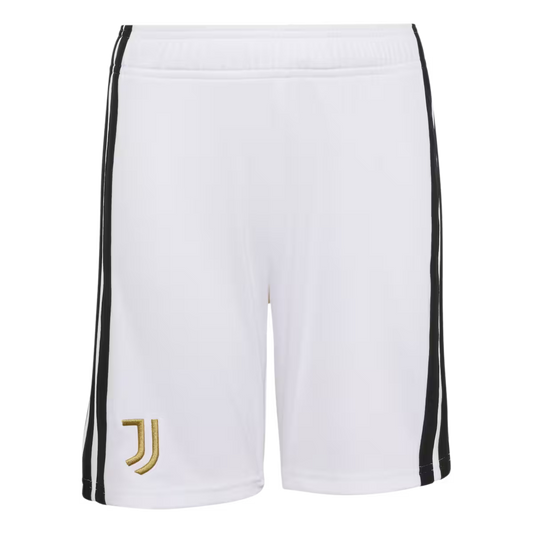 Juventus Turin Kinderfußballshort Heimshort 26/27 – weiß / 128