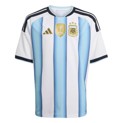 Argentinien Kinderfußballshirt Home Jersey 2026, Heimtrikot mit Climacool für junge Fußballfans - machsport