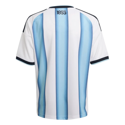 Argentinien Kinderfußballshirt Home Jersey 2026, Heimtrikot mit Climacool für junge Fußballfans - machsport