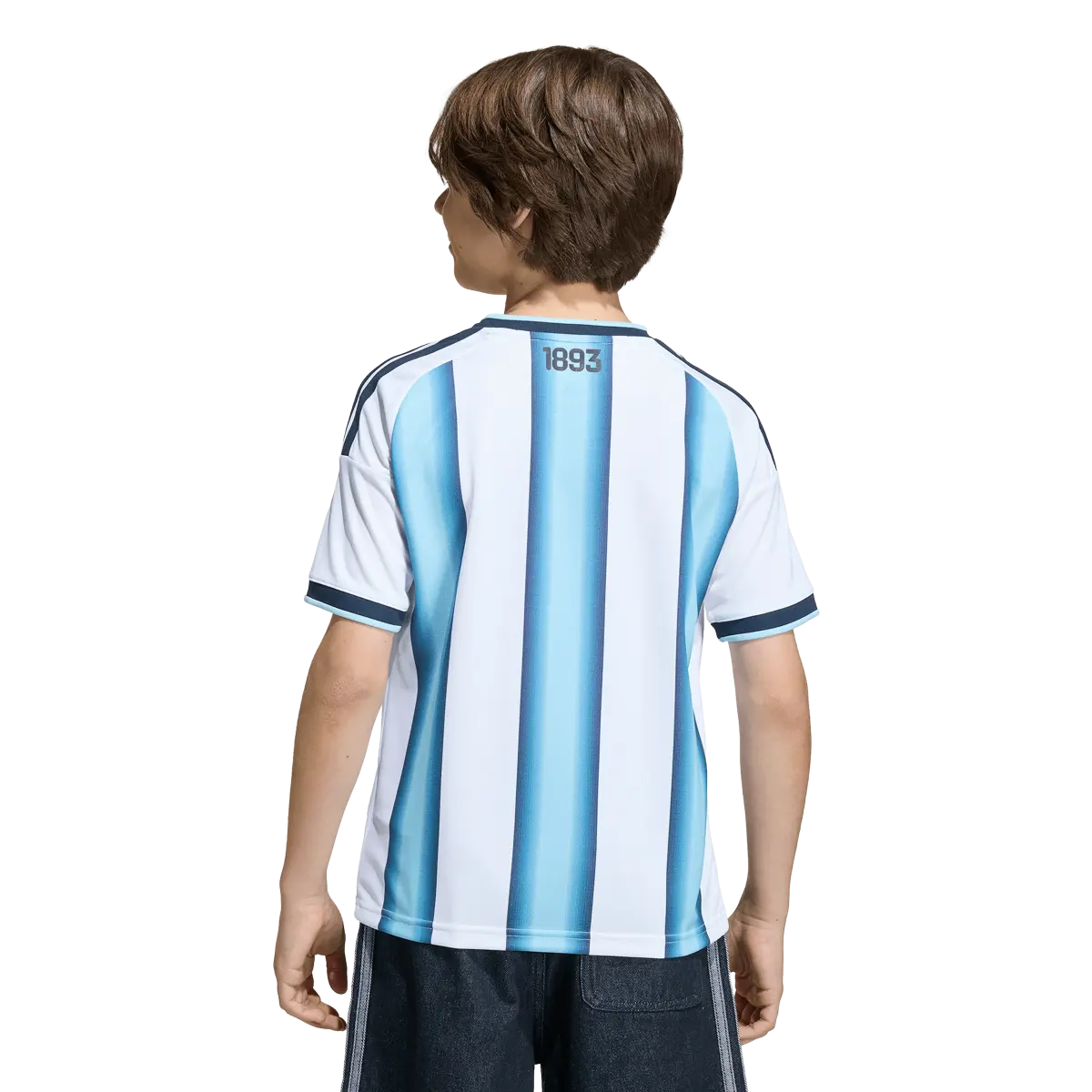 Argentinien Kinderfußballshirt Home Jersey 2026, Heimtrikot mit Climacool für junge Fußballfans - machsport – Bild 