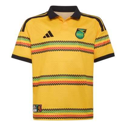 Jamaika Kinderfußballshirt Home Jersey 2026, Bob Marley, Kinder Heimtrikot mit Climacool für Spiel und Fanmomente - machsport